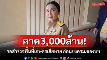 คาด3,000ล้าน! \'นฤมล\'ขอรอสำรวจความเสียหายน้ำท่วมพื้นที่เกษตรกรรม ก่อนชงครม.ของบฯ