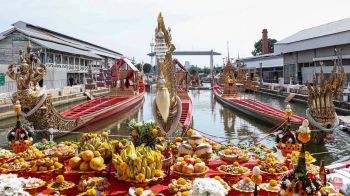 บวงสรวงพระภูมิเจ้าที่-เซ่นไหว้แม่ย่านางเรือพระราชพิธี ก่อนจัด‘ขบวนพยุหยาตราทางชลมารค’