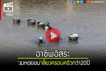 (คลิป) อาชีพอิสระ! \'งมหอยขม\'ในคลองสาธารณะ ส่งขายตลาดรายได้ดีกว่า20ปี