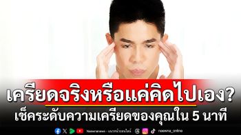 เครียดจริงหรือแค่คิดไปเอง? เช็คระดับความเครียดของคุณใน 5 นาที