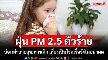 ฝุ่น PM 2.5 ตัวร้าย! บ่อนทำลายสุขภาพเด็ก เสี่ยงเป็นโรคเรื้อรังในอนาคต