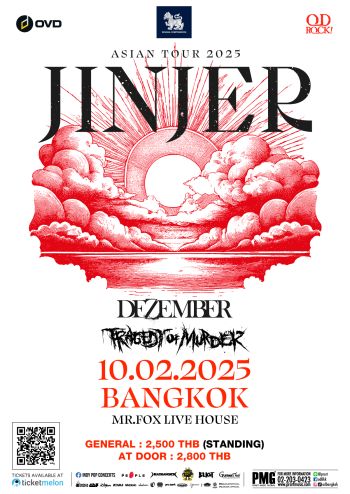 JINJER LIVE IN BANGKOK 2025 at MR.FOX LIVE HOUSE | 10 FEB 2025