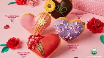 เติมความรักให้ผลิบานในเทศกาลวาเลนไทน์นี้ กับ Krispy Kreme Hearts IN bloom Doughnuts