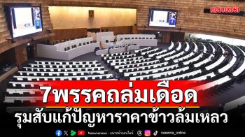 \'7พรรค\'ทั้งรัฐบาล-ฝ่ายค้านสุดทน ชงญัตติด่วนถล่มเดือด\'แก้ปัญหาราคาข้าว\'ล้มเหลว