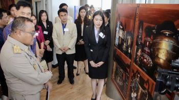 เมืองโหวดจัดนิทรรศการแสดงผลงานศิลปะ ของนศ.ม.ราชภัฏร้อยเอ็ด ณ หอโหวด101 ชั้น 28