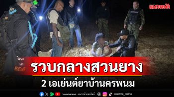 \'ทหารพราน-ปกครองนครพนม\'จู่โจมล็อคเอเย่นต์ยาบ้ากลางสวนยางก่อนไก่โห่