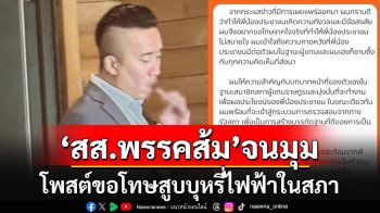 \'ต้นกล้า\'สส.ปชน.โพสต์ขอโทษสูบบุหรี่ไฟฟ้าในสภา อ้างทำให้ประชาชนไม่สบายใจ