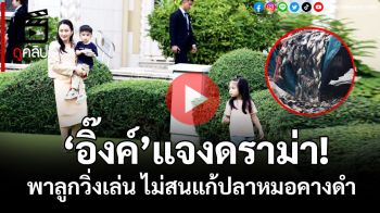 (คลิป) ‘อิ๊งค์’แจงดราม่า! พาลูกวิ่งเล่น ไม่สนแก้ปัญหาปลาหมอคางดำ