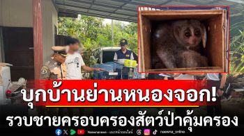 บุกบ้านพักย่านหนองจอก รวบชายวัย 37 ครอบครองสัตว์ป่าคุ้มครองใกล้สูญพันธุ์ 6 ตัว