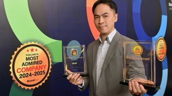 เอเซอร์  คว้ารางวัลสุดยอดแบรนด์และบริษัทที่น่าเชื่อถือจากนิตยสาร BrandAge