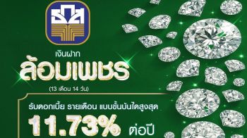 ธ.ก.ส. เปิดตัว เงินฝากล้อมเพชร ให้ดอกเบี้ยสูงสุดถึงร้อยละ 11.73 ต่อปี