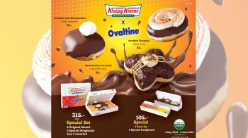กลับมาอีกครั้งกับโดนัทรสโปรดพร้อมความอร่อยแบบใหม่ Krispy Kreme x Ovaltine Doughnuts