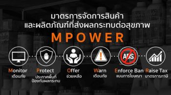 มาตรการ MPOWER เสาหลักกฎหมายควบคุมผลิตภัณฑ์ยาสูบไทย