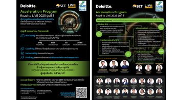 ดีลอยท์ จับมือ SME D Bank เดินหน้าโครงการ Road to LiVE 2025 รุ่น 3