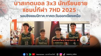 รองฯ รอชิงชัยแชมป์ประเทศไทย \'บาสเกตบอล 3X3 แชมป์กีฬา 7HD 2025\'