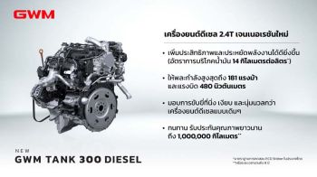 เผยค่าบำรุงรักษา GWM TANK 300 DIESEL  เฉลี่ยปีละ 7,700 บาท !!