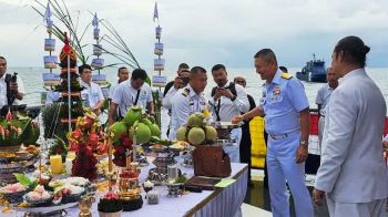 ‘จ.กระบี่-กองทัพเรือ’จัดพิธีสมโภช‘เรือหลวงกระบี่’ในโอกาสก่อตั้งเมืองครบ153ปี