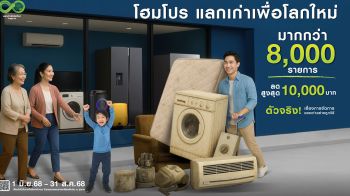 โฮมโปร ขยายโครงการ \'แลกเก่าเพื่อโลกใหม่\' ตั้งแต่วันนี้ – 30 สิงหาคม 2568
