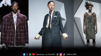 คริสตัล MILLENIA จากสวารอฟสกี้เติมประกาย คอลเลกชันฤดูใบไม้ร่วง 2025 ของทอม บราวน์