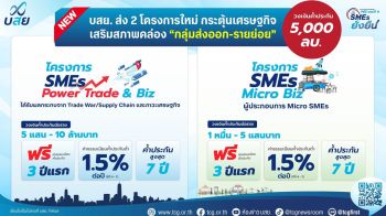 บสย. เปิดตัวมาตรการ ‘กระตุ้นเศรษฐกิจ’ วงเงินค้ำประกัน 5 พันล้านบาท