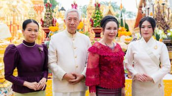 คณะศรัทธา 4 ราชสกุล ร่วมพิธีบวงสรวงเบิกเนตร \'พระปฐมบรมมหาจักรพรรดิ\' วัดพระธาตุดอยสุเทพฯ