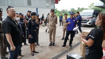 ปปส.ภาค4 ลงพื้นที่ร่วมกับ จ.หนองคาย ตรวจ บ.ขนส่ง ป้องส่งยาเสพติดชายแดน