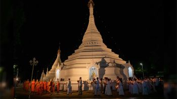 ชาวแม่ฮ่องสอน \'เวียนเทียน\' วันอาสาฬหบูชา-เข้าพรรษา