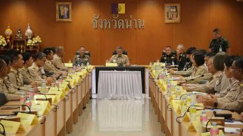 ตร.น่าน-ร่วมประชุม \'ขับเคลื่อนแก้ปัญหายาเสพติด\' มุ่งเป้าสร้างความสุขให้ปชช.
