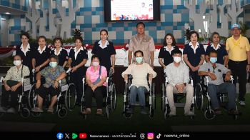 ผวจ.ชลบุรี พร้อมเหล่ากาชาด บำบัดทุกข์ บำรุงสุข สร้างรอยยิ้มแก่ปวงประชา