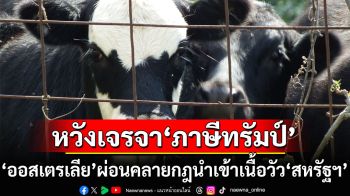 ‘ออสเตรเลีย’ผ่อนคลายนำเข้าเนื้อวัว‘สหรัฐฯ’ หวังเจรจา‘ภาษีทรัมป์’