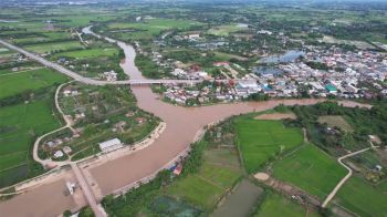 พิษณุโลกรุดติดตาม! สถานการณ์น้ำยมเอ่อล้นในพื้นที่ลุ่มต่ำ-เตรียมรับมือพื้นที่เสี่ยง