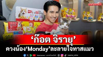 \'ก๊อต จิรายุ\'ควงน้อง \'Monday\' ละลายใจทาสแมว ในงาน Pet Expo