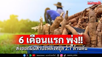 6 เดือนแรก พุ่ง!! ส่งออกมันสำปะหลัง