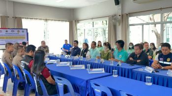 ตำรวจภูธรภาค 7 ตรวจประเมินผล \'ตำบลยั่งยืน\' แก้ปัญหายาเสพติดที่กาญจนบุรี