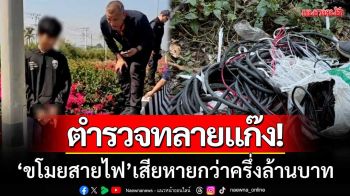 ตำรวจเพชรบูรณ์ทลายแก๊ง ‘ขโมยสายไฟสาธารณะ’ ความเสียหายกว่าครึ่งล้านบาท