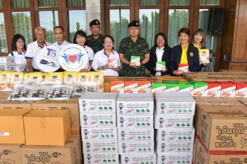 มูลนิธิหัวใจบริสุทธิ์ มอบยางรถยนต์และสิ่งของสนับสนุนภารกิจทหารกองทัพภาคที่ 2