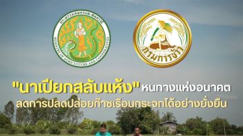 \'กรมการข้าว\'ผลักดัน\'นาเปียก-สลับแห้ง\' หนทางแห่งอนาคต ลดการปลดปล่อยก๊าซเรือนกระจกได้อย่างยั่งยืน