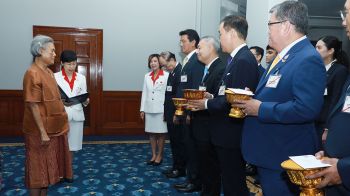 ‘กรมสมเด็จพระเทพฯ’ พระราชทานพระราชวโรกาส ให้ผู้อำนวยการศูนย์บริการโลหิตแห่งชาติ นำคณะผู้สนับสนุนการสร้างอาคารเฉลิมพระเกียรติฯเฝ้าฯ