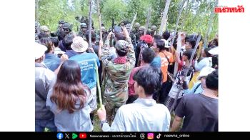 บ้านหนองจานเดือด! เขมรใช้โล่มนุษย์กดดันทหารไทย รื้อป้ายคำสั่งไล่พ้นพื้นที่