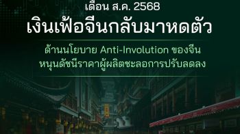 เดือน ส.ค. 68 เงินเฟ้อจีนกลับมาหดตัว