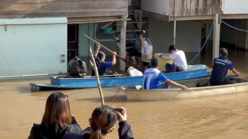 แม่น้ำเจ้าพระยาล้นฝั่ง ท่วม‘อ่างทอง’4อำเภอ