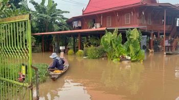 อ่างทองอ่วม!  น้ำท่วมขยายพื้นที่4อำเภอ  กระทบปชช.753ครัวเรือน