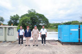 สำนักงานชลประทานที่5 เตรียมพร้อม ติดตั้งเครื่องสูบน้ำและเครื่องผลักดันน้ำ 3 จุด