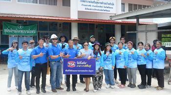 TOA เคียงข้างคนไทย เดินหน้าโครงการ \'TOA ไม่ทิ้งกัน อาสา ทาสีฟื้นฟู\' เติมสีสันใหม่ให้โรงพยาบาลและโรงเรียนชายแดน