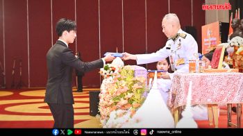 ‘เติ้น – ทัศนพล อินทรภูวศักดิ์’ เข้ารับพระราชทานรางวัลเยาวชนดีเด่น