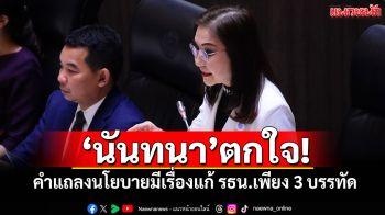 ‘นันทนา’ตกใจ! คำแถลงนโยบายมีเรื่องแก้ รธน.เพียง 3 บรรทัด