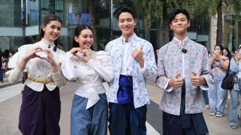 ‘เจมส์–เบลล่า’ พา ‘เจ้าคุณพี่กับอีนางคำดวง’ บุกกลางเมือง! ชวนแฟนละครเดินเล่น-ถ่ายรูปสุดชิค