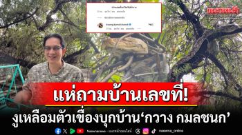 ช็อก! งูเหลือมตัวเขื่องบุกบ้าน\'กวาง กมลชนก\' ชาวเน็ตถล่มคอมเมนต์บ้านเลขที่เท่าไหร่?