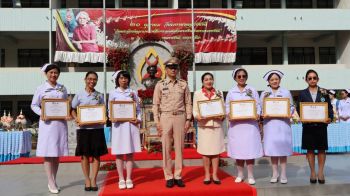 วพบ.โคราชจัดพิธี \'วันพยาบาลแห่งชาติ\' พร้อมมอบประกาศเกียรติคุณ \'พี่เลี้ยงดีเด่น\'