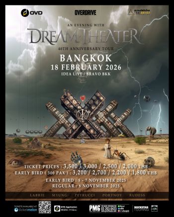 DREAM THEATER LIVE IN BANGKOK 2026 40th Anniversary Tour  18 February 2026